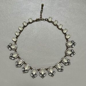 Rhinestone and Acrylic Glass Necklace